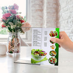 Load image into Gallery viewer, 5 Pack Acrylic Sign Holders 5x7 inch Plastic Stands for Display 5 X 7 Acrylic Sign Holder with Vertical Slanted Back Clear Plastic Sign Holder Paper Display Table Stand Flyer Document Paper