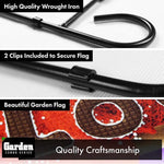 Load image into Gallery viewer, G128 Combo Pack: Garden Flag Stand Black 36x16 Inch &amp; Garden Flag Love Toy Bear 12x18 Inch