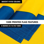Load image into Gallery viewer, G128 Combo Pack: 6 Feet Tangle Free Spinning Flagpole (Black) Sweden Swedish Flag 3x5 ft Printed 150D Brass Grommets (Flag Included) Aluminum Flag Pole