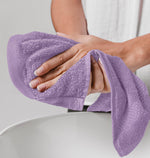 Load image into Gallery viewer, Luxury Washcloths for Bathroom Hotel Spa Bulk Set of 12 Lavender 13x13 Inch