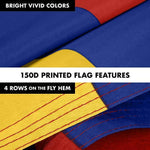 Load image into Gallery viewer, G128 Combo Pack: Flag Pole 6 FT Black Tangle Free &amp; Armenia Armenian Flag 3x5 FT Printed 150D Polyester