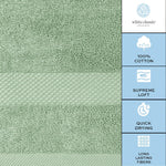 Load image into Gallery viewer, 2 Pack Luxury Bath Sheet Towels Extra Large 35x70 Inch Soft Cotton Mint Green