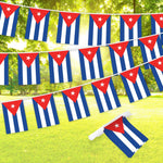 Load image into Gallery viewer, G128 Cuba Cuban Bunting Banner  Flag 8.2 x 5.5 Inch, Full String 33 Feet  Printed 150D Polyester, Decorations For Bar, School, Festival Events Celebration