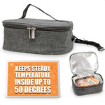 Load image into Gallery viewer, Insulated Lunch Bag Small Lunch Box for Women Men 3.5 x 7.09 x 5.12 inch with Heat Resistant 3 Layers Fabric Thermo Reflective Lining Keeps Food Warm for 4 to 6 Hours Designed for Work or Travel