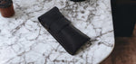 Load image into Gallery viewer, Black Leather Eyeglass Case Genuine Leather Protects Sunglasses Eyeglasses Case