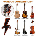 Load image into Gallery viewer, Guitar Holder Wall Mount Ash Wood Guitar Hanger Hook Stand Rack Mahogany Color