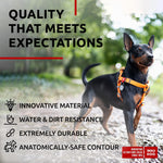 Load image into Gallery viewer, WAUDOG Waterproof Dog Harness Adjustable Dog Harness for Large Dogs Small and Medium Dogs Heavy Duty Dog Harness with Durable Metal Clasp and QR Dog Tag Boy &amp; Girl Dog Harness Orange (16 22in)