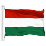 Load image into Gallery viewer, G128 Hungary Hungarian Flag  3x5 Ft  Printed 150D Polyester  Indoor/Outdoor, Vibrant Colors, Brass Grommets, Quality Polyester, Much Thicker More Durable Than 100D 75D Polyester