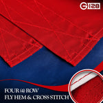 Load image into Gallery viewer, G128 2 Pack: Puerto Rico Puerto Rican Flag  6x10 Ft  StormFlyer Series Embroidered 220GSM Spun Polyester  Embroidered Design, Indoor/Outdoor, Brass Grommets, Heavy Duty, All Weather