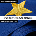 Load image into Gallery viewer, G128 Combo Pack: 5 Ft Tangle Free Spinning Flagpole (Black) &amp; Alaska Flag 2.5x4 Ft Embroidered 220GSM Spun Polyester, Brass Grommets (Flag Included) Aluminum Flag Pole