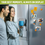 Load image into Gallery viewer, 30 Pack 2.5x3.5 Magnetic Picture Frames for Refrigerator Wallet Sized   White Small Magnet Picture Frames for Fridge Magnetic Photo Sleeves Locker Magnet Frame Magnetic Photo Pockets Magnetic Picture Holder