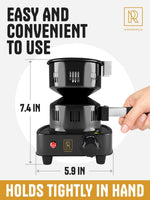 Load image into Gallery viewer, PRO Hookah Coal Burner for Hookah – Professional FIRE Tower Multipurpose Electric Stove for Hookah Coals Burner for Shisha Free Hookah Tongs Hookah Charcoal Burner for Hookah Cubes