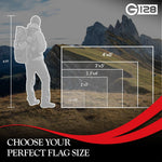 Load image into Gallery viewer, G128 3 Pack: Haiti Haitian Flag  2.5x4 Ft  StormFlyer Series Embroidered 220GSM Spun Polyester  Country Flag, Embroidered Design, Indoor/Outdoor, Brass Grommets, Heavy Duty, All Weather
