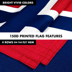 Load image into Gallery viewer, G128 Combo Pack: 6 Feet Tangle Free Spinning Flagpole (Silver) Norway Norwegian Flag 3x5 ft Printed 150D Brass Grommets (Flag Included) Aluminum Flag Pole