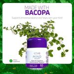 Load image into Gallery viewer, Mind Bacopa Supplement 60 Capsules Ayurvedic Herbal Capsules with Brahmi