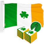 Load image into Gallery viewer, Ireland SHAMROCK Irish Flag 3x5 Ft 10Pack Embroidered Polyester By G128