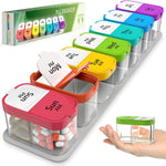 Load image into Gallery viewer, Extra Large Weekly Pill Organizer XL Daily Pill Box 7 Day Am Pm Jumbo Pill Case