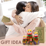 Load image into Gallery viewer, Nesting Dolls Set of 5 pcs Ukrainian Doll with Rowan Branches Matryoshka Doll