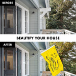 Load image into Gallery viewer, G128 Combo Pack: 6 Ft Tangle Free Spinning Flagpole (Silver) &amp; No Step on Snek Cute Cartoon Flag 3x5 Ft Printed 150D Polyester, Brass Grommets (Flag Included) Aluminum Flag Pole