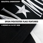 Load image into Gallery viewer, G128 Flag Pole 6 FT Silver Tangle Free &amp; POW MIA Flag Emb 3x5 FT Combo Embroidered Spun Polyester