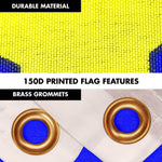 Load image into Gallery viewer, G128 Combo Pack: 6 Ft Tangle Free Spinning Flagpole (Black) &amp; Slovenia Flag 3x5 Ft Printed 150D Polyester, Brass Grommets (Flag Included) Aluminum Flag Pole