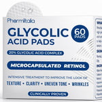 Load image into Gallery viewer, Glycolic Acid Pads   Resurfacing Pads for Face 20%   Exfoliating Peel Pad for Body and Dark Spots   Fine Lines and Wrinkles   60 Count