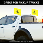 Load image into Gallery viewer, G128 2 Pack: Gadsden Don't Tread On Me Car Flag  11x17 In  Double LiteWeave Pro Series Double Sided Printed 150D Polyester  Flagpole Included  Perfect for Festival Celebrations, Parades