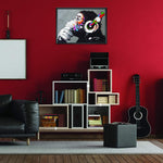 Load image into Gallery viewer, Banksy Monkey Graffiti Wall Art Poster For Guys Gamer Music Decor 22x16 inch