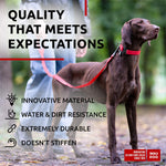 Load image into Gallery viewer, Red Waterproof Dog Collar 12 - 19 inch x 1 inch Wide Metal Buckle Red Collar