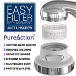 Load image into Gallery viewer, PureAction Replacement Filter Cartridge Set  Water Softener Shower Head SH388 &amp; Luxury Filtered Shower Head SH888 Hard Water Filter Chlorine &amp; Flouride Filter Helps Dry Hair Itchy Skin 2 Pack