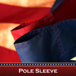 Load image into Gallery viewer, G128 5 Pack: American USA TeaStained Flag  1x1.5 Ft  ToughWeave Pro Series Pole Sleeve Embroidered 420D Polyester  Embroidered Stars