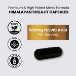 Load image into Gallery viewer, Mens Shilajit Fulvic Acid Complex Pure Himalayan Shilajit Capsules 1000mg of