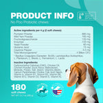 Load image into Gallery viewer, Probiotics for Dogs No Poo Canine Chewables Digestive Enzymes for Gut Health