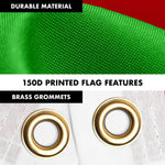 Load image into Gallery viewer, G128 Combo Pack: 6 Ft Tangle Free Spinning Flagpole (Silver) &amp; Oman Flag 3x5 Ft Printed 150D Polyester, Brass Grommets (Flag Included) Aluminum Flag Pole