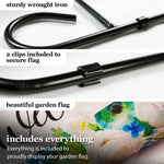 Load image into Gallery viewer, Combo Pack Garden Flag Stand Black 36x16 in Garden Flag Everyday Decoration