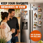 Load image into Gallery viewer, 15 Pack Magnetic Picture Pockets for Home Set 10 4x6 &amp; 5 5x7   Black Magnet Picture Frames for Fridge   Clear Photo Sleeve Holder   Magnetic Picture Frames for Refrigerator   Magnet Photo Display
