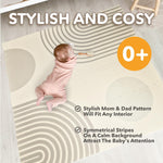 Load image into Gallery viewer, Soft EVA Foam Puzzle Play Mat for Babies and Kids for Floor Size 47x47'' Interlocking Tiles for Playrooms Nurseries and Gyms Squares Carpet for Toddlers