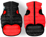 Load image into Gallery viewer, Lightweight Reversible Red Winter Dog Coat Size XS Chest 13 in Warm Jacket
