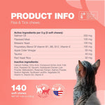 Load image into Gallery viewer, Flea Treatment for Cats  Daily Oral Cat Flea and Tick Chews  Chewable Tick Treatment Supplement for Kittens  Skin &amp; Coat, Digestive Health Supplement  Alternative to Collars, Combs, Shampoos