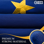 Load image into Gallery viewer, G128 3 Pack: Alaska AK State Flag  5x8 Ft  StormFlyer Series Embroidered 220GSM Spun Polyester  Embroidered Design, Indoor/Outdoor, Brass Grommets, Heavy Duty, All Weather