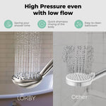 Load image into Gallery viewer, High Pressure 6 Settings Shower Head with Handheld Detachable Set Nickel Finish