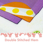Load image into Gallery viewer, Easter Greetings with White Bunny Eggs Garden Flag 12x18 Inch Printed 150D