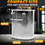 Load image into Gallery viewer, Chopstick Dishwasher Basket 3.5x2.7x3.9  – Stainless Steel Chopstick Holder for Dishwasher with Hooks Oval Design Rust Resistant Perforated Utensil Caddy for Straws Teaspoons &amp; Small Kitchen Tools