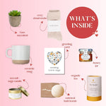 Load image into Gallery viewer, Self Care Gift Box for Women Premium Care Package with Hugs Card Soothing Spa