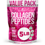 Load image into Gallery viewer, Collagen Peptides Powder 5 LB for Women Hydrolyzed Collagen Protein Types I and