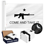 Load image into Gallery viewer, Come and Take It (Rifle) Flag 3x5 Ft 5Pack Doublesided Embroidered Polyester By G128