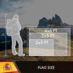 Load image into Gallery viewer, Spain Spanish Flag 3x5 Ft 2Pack Doublesided Embroidered Polyester By G128