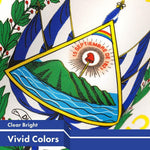 Load image into Gallery viewer, G128 10 Pack: El Salvador El Salvadoran Flag  3x5 Ft  LiteWeave Pro Series Printed 150D Polyester  Country Flag, Vibrant Colors, Brass Grommets, Thicker and More Durable Than 100D 75D Polyester