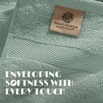 Load image into Gallery viewer, Green Washcloths Set for Body Face 12 Pack 12x12 Inch Towel Cotton Wash Cloths Bulk Spa Fingertip Wash Clothes Soft Absorbent Gym Towels
