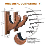 Load image into Gallery viewer, Gun Rack Wall Mount Hold Up Displays Horizontal Gun Rack and Shotgun Hooks